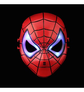 LED IŞIKLI MASKE IŞIKLI ÖRÜMCEK ADAM MASKESİ LED LİGHT SPİDERMAN MASK IŞIKLI CADILAR BAYRAMI MASKESİ