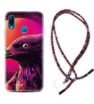 Huawei P20 Lite Mate 10 20 Lite Pro P40 Lite KılıfBoyun Asklı Rasta Silikon Red Eagle 1752