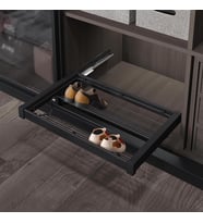 Antrasit Gizli Blum Tandem Raylı Frenli Ayakkabılık Seti S6731-6732