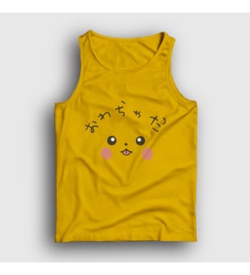 Presmono Unisex Sarı Cute Face Pikachu Pokemon Atlet 446968tt