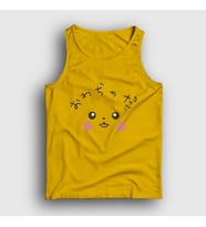 Presmono Unisex Sarı Cute Face Pikachu Pokemon Atlet 446968tt