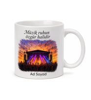 Açık Hava Konseri Temalı Baskılı Kupa Bardak Müzik Severler İçin Hediye