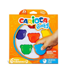 Nessiworld    Carioca Baby Teddy Crayons 6'lı