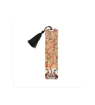Tavuskuşu Ve Yaşam Ağacı Baskılı, Püsküllü Kitap Ayracı (hediyelik Bookmark,ayraç-121)