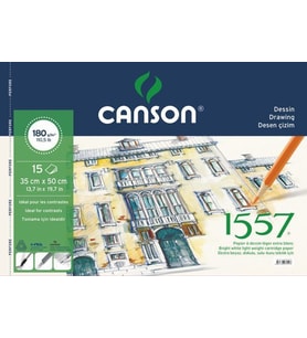 Canson 1557 Dessin Resim Ve Çizim Defteri 180 gr. 35x50 cm. 15 Sayfa 