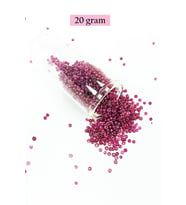 Dökme Cam Kum Boncuk (11/0) 2 mm - 20 Gram - Mor - BNC005