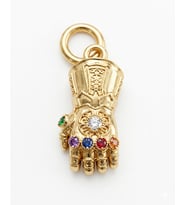 Gümüş Marvel The Avengers Infinity Gauntlet Sallantılı Charm