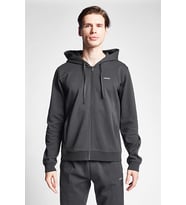 Erkek Fermuarlı Kapüşonlu Sweatshirt 25S-1241-25B (Gri)