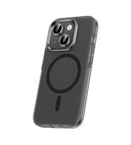 iPhone 15 Plus Kılıf Airbagli Magsafe Wireless Şarj Özellikli Klaptika Kılıf (Siyah)