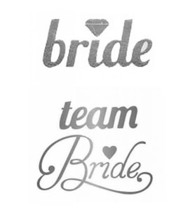 DÖVME TEAM BRIDE KALPLİ VARAKLI GÜMÜŞ PK:12-