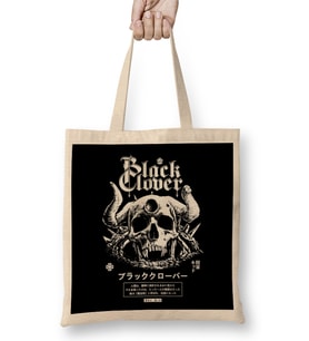 Demon Skull Black Clover Bez Çanta Uzun Saplı