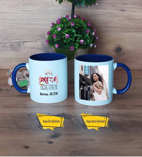 Drama Öğretmeni Kupa Bardak Lacivert Fotoğraflı Öğretmenler Günü Hediyesi