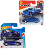 2 Araç Set - Hot Wheels Subaru WRX Sti & Matchbox 2024 Subaru WRX S4 STI (1/64) Mavi
