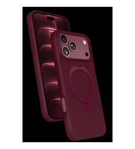 Newface İphone 18 Pro Max Regal Magsafe Standlı Kapak - Bordo