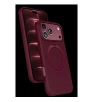 Newface İphone 18 Pro Max Regal Magsafe Standlı Kapak - Bordo