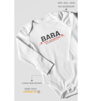 Baba, Seni Seviyorum Uzun Kollu Bebek Body %100 Pamuk