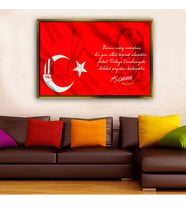 Altın Çerçeveli dekoratif tablo l2040 (Gold)