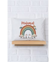 Pia Baby Premium %100 Pamuk İsme Özel Bebek Yastık Kılıfı 35*45 cm 5076-12