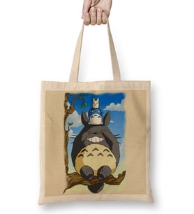 Totoro 02 Bez Çanta Uzun Saplı