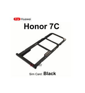Huawei Uyumlu Honor 7C Sim Kart Çekmecesi Siyah Renk