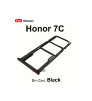 Huawei Uyumlu Honor 7C Sim Kart Çekmecesi Siyah Renk