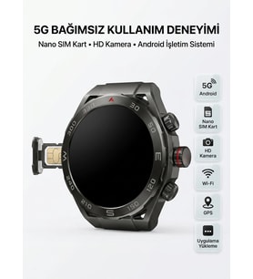 Sım Kartlı 5g Android Akıllı Saat Hd Kamera Wi-fi Gps Uygulama Yükleyebilen
