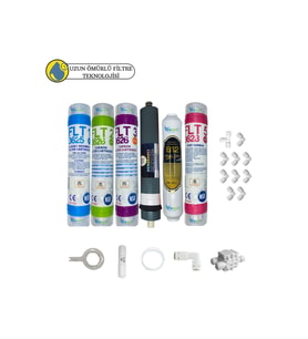 PWS Kapalı Kasa Su Arıtma Cihazlarına uygun Sertifikalı 6lı Platinium mebran tat+B12 Alkali set