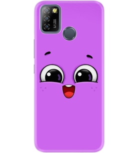 Infinix Smart 5 Kılıf Silikon Desen Purple Sweety 1717