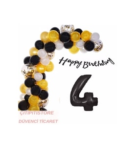 Çıtıpıtıstore 0-9 Yaş Balon Zincir Set
