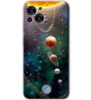 Reeder S23 Pro Max Kılıf HD Desen Baskılı Arka Kapak - Cosmos