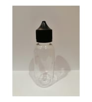 100ml Şeffaf Gorilla Şişe Beyaz Kapak, Plastik Şişe, Boş Şişe, Likit Şişesi, 50 Adet