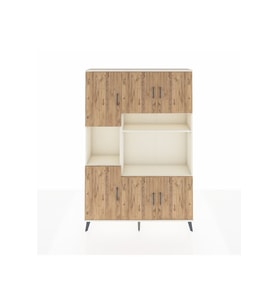 Arges Dolap 9 Raflı 6 Kapaklı 132x30x195 Aytaşı-Çam/Aytaşı
