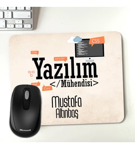Kişiye Özel Yazılım Mühendisine Özel Mousepad