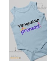 Yengesinin Prensesi Sıfır Kollu Bebek Zıbını %100 Pamuk