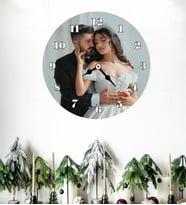Fotoğraflı İsimli Duvar Saati 27 cm