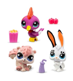 Littlest Pet Shop Minişler 3’lü Figür Seti S2 Tavşan-Ağaçkakan-Sincap 00598
