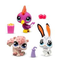 Littlest Pet Shop Minişler 3’lü Figür Seti S2 Tavşan-Ağaçkakan-Sincap 00598