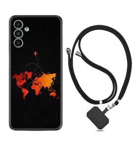 Samsung A23 A31 A32 A50 A51 A52 A53 A70 Kılıf Boyun Askılı Silikon İz Bırakan Uçak 1778
