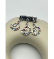 Çelik Silver Ay Yıldız Nomi Charm - 25crm71