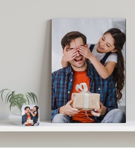 BK Gift Kişiye Özel Babalar Günü Hediyesi Fotoğraflı Kanvas Tablo-1