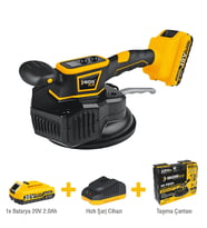 SGS AKÜLÜ SERAMİK-GRANİT TİTREŞİMLİ VANTUZ 160 mm 100 KG 20V 1*2.0 Ah SGS5417