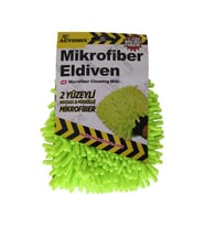 Mikrofiber Makarna Yıkama Eldiveni Yeşil