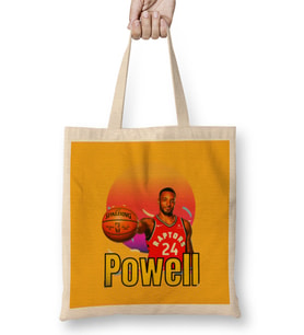 Norman Powell Vintage Art - Legend Basketball Gft Bez Çanta Uzun Saplı
