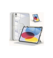 iPad Air 11 inç 2024 M2 Çipli 6.Nesil Uyumlu 360° Dönebilen Standlı Pino Tablet Kılıfı (Gri)