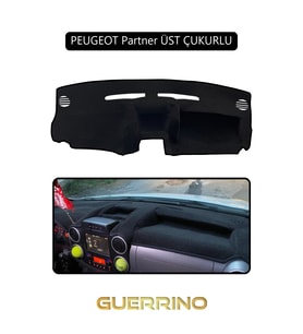 PEUGEOT Partner ÜST ÇUKURLUTORPİDO KORUMA HALISI SİYAH KENAR