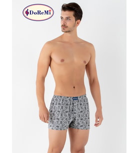 Doğal Pamuklu Erkek Boxer (Antrasit Melanj)