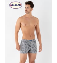 Doğal Pamuklu Erkek Boxer (Antrasit Melanj)