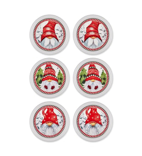 The Mia Gnomes Çerezlik 6 Lı Set - 12 cm (Kırmızı)