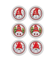The Mia Gnomes Çerezlik 6 Lı Set - 12 cm (Kırmızı)
