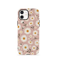 iPhone 11 Vorian Çift Katmanlı MagSafe Kılıf Daisy Mocha Garden